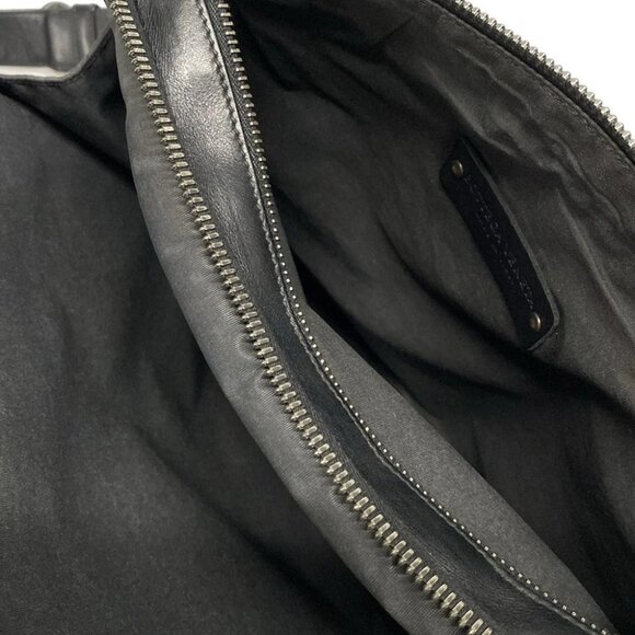 Auth BOTTEGA VENETA Intrecciato - Black Leather Shoulder Bag - Picture 13 of 14